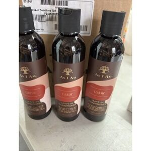 3 New Bottles As I Am Classic Leave-In Conditioner 8oz Each‎ Bottle